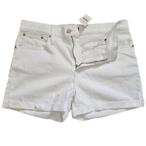 NWT! J. Crew White High Rise Denim Shorts